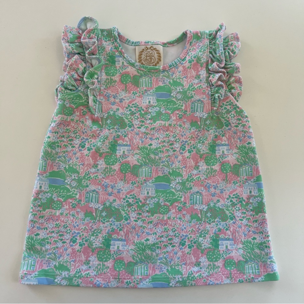 TBBC 4T Ruehling Ruffle Top EUC